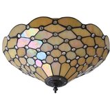 Endon 70242 - plafonsko svetlo tiffany pearl 2xE27/60W/230V, prečnik 37 cm | Eponuda.com