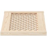  Vrata za ormarić rešetkasti dizajn 2 kom 59,5x39,5 cm borovina | shoptok.hr