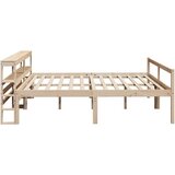  Krevet za starije s uzglavljem 200x200 cm od borovine - Prirodna 200 x 200 cm | shoptok.hr