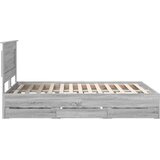  Krevetna konstrukcija Siva Sonoma 140 x 190 cm Inženjersko Drvo | shoptok.hr