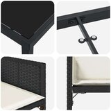  Vrtni set za objed 9 pcs Crna poliratan | shoptok.hr