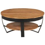 Furnova Klubska mizica 65x65x32 cm trden akacijev les, (21913161) | Shoptok.si