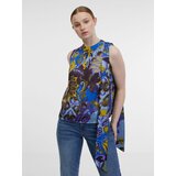 Orsay Blue Women's Patterned Satin Blouse - Women's | Eponuda.ba