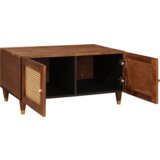 vidaXL Klubske mizice Rjava 80 x 50 x 40 cm Bambus in trdna mango les | Shoptok.si