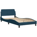  Krevet s madracem Dover plavi 100 x 200 cm baršunasti | shoptok.hr