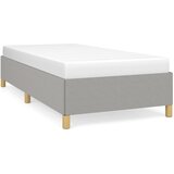  Okvir kreveta bez madraca svjetlosivi 90x200 cm od tkanine | shoptok.hr