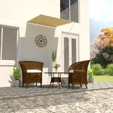 vidaXL Zložljiva tenda 100x150 cm rumena in bela Cene