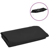 vidaXL Nadomestna tkanina za senčnik črna 350 cm | Shoptok.si