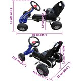  Go Kart Auto s Pedalama Plavi | Eponuda.com