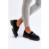 VINCEZA Black Suede Women's Moccasins with Decoration Loraleima | shoptok.hr