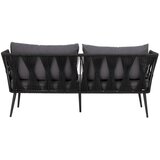 Bloomingville Crna metalna vrtna sofa Pavone – | shoptok.hr