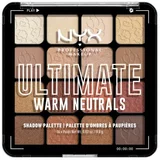 NYX Professional Makeup Ultimate Warm Neutrals paleta sjenila za oči 12.8 g