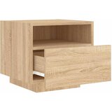  Noćni ormarići s LED svjetlima 2 kom boja hrasta 40x39x37 cm | shoptok.hr