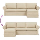 SOFA Krema 245 x 138 x 80 cm tkanina | shoptok.hr