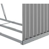  Držač za cjepanice svjetlosivi 120x45x100 cm pocinčani čelik | shoptok.hr