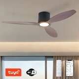  ZEVENTI - LED plafonski ventilator VENTORA LED/24W/230V Wi-Fi Tuya crna/orah +daljinski upravljač | Eponuda.com
