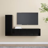  3-dijelni set TV ormarića crni od iverice | shoptok.hr