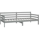  Dnevni ležaj od masivne borovine sivi 90 x 200 cm | shoptok.hr