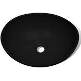 VidaXL Keramični umivalnik 40x33 cm črne barve, (20919177) Slike