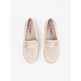 GOODIN Beige light loafers with a pin | shoptok.hr