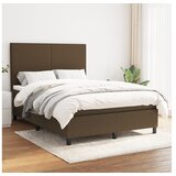 vidaXL Krevet s oprugama i madracem tamnosmeđi 140 x 190 cm od tkanine Cijene