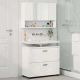 vidaXL Set namještaja za kupaonicu 2 pcs Bijelo 76.5 x 35 x 64 cm | shoptok.hr
