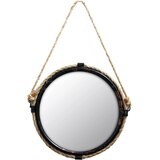 FUNLY MEE okroglo kovinsko ogledalo z vrvjo - 31 cm | Shoptok.si