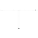  Tenda na ručno uvlačenje s LED svjetlima 600 x 300 cm krem | shoptok.hr
