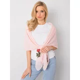 Fashionhunters Lady's pink scarf with patches