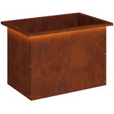  Vrtna posuda za sadnju s LED svjetlom Rđa 40 x 60 x 40 cm | shoptok.hr