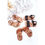 Kesi Children's Braided Sandals Camel Bailly | shoptok.hr