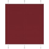  Plisirana zavjesa Bordo crvena 115x100 cm Širina tkanine 114,4 cm Poliester | shoptok.hr