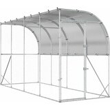  Kavez za piletinu uz zid Srebrna 600 x 150 x 215 cm Cijene