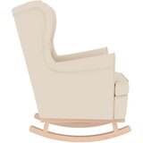  Stolica za ljuljanje 74x90x102 cm od tkanine bijela | shoptok.hr