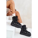 Boto Women's Snow Boots On Platform With Lacing Black Riaviana | shoptok.hr