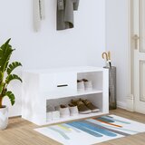 vidaXL Ormarić za cipele sjajni bijeli 80x35x45 cm konstruirano drvo Cijene