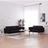  2-dijelni set sofa od tkanine crni | shoptok.hr