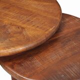  Stolovi za slaganje 3 pcs Medeno smeđa Čvrsto drvo manga | shoptok.hr