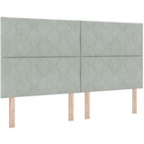 vidaXL Naslon za glavo z diamantnimi bloki Svetlo siva 180 cm Velvet, (22083880) | Shoptok.si