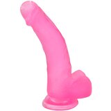 Lovetoy Jelly Studs - realistični dildo s postoljem - 20 cm (roza) | shoptok.hr