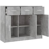  Komoda siva boja betona 91x28x75 cm od konstruiranog drva | shoptok.hr