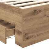  Konstrukcija postelje Umetni hrast 100 x 200 cm Konstruiran les, (5000102218) | Shoptok.si