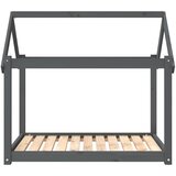 Krevet za pse sivi 101x70x90 cm od masivne borovine | Eponuda.com