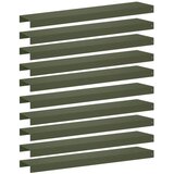 Profil za rubove vrta 10 kom. 100 x 20 x 5 cm Čelik - Maslinastozelena 100 x 20 x 5 cm 10 | shoptok.hr