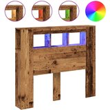 vidaXL LED uzglavlje boja drva 120x18,5x103,5 cm konstruirano drvo | shoptok.hr