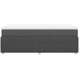  Krevet s oprugama i madracem tamnosivi 100 x 200 cm od tkanine | shoptok.hr