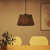  Sjenilo za stropnu svjetiljku smeđe Ø50x30 cm od pruća | shoptok.hr