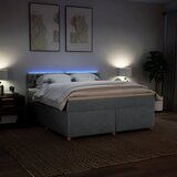  Krevet s oprugama i madracem svjetlosivi 180x200 cm od tkanine | shoptok.hr