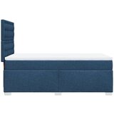 vidaXL Krevet s oprugama i madracem plavi 90 x 200 cm od tkanine | shoptok.hr