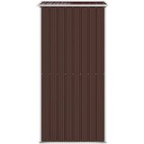 vidaXL Vrtna lopa temno rjava 192x108x223 cm pocinkano jeklo | Shoptok.si